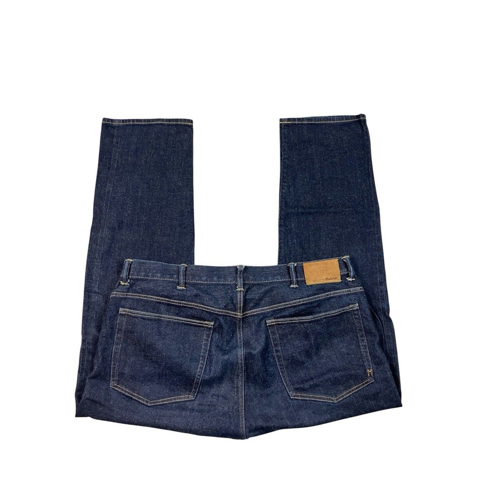 Madewell Jeans Mens 38x30 Blue 1991 Straight-Leg Selvedge Denim Button Fly NY971